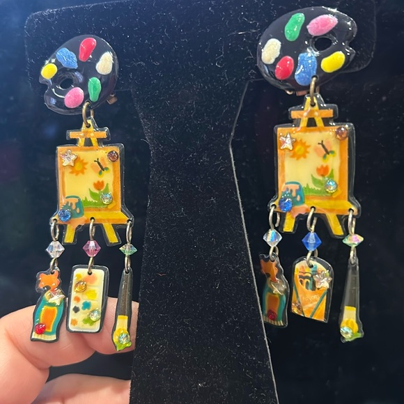 Designs from the Deep Jewelry - Vintage “Artist’s Palette” Earrings by Designs from the Deep-Boutique